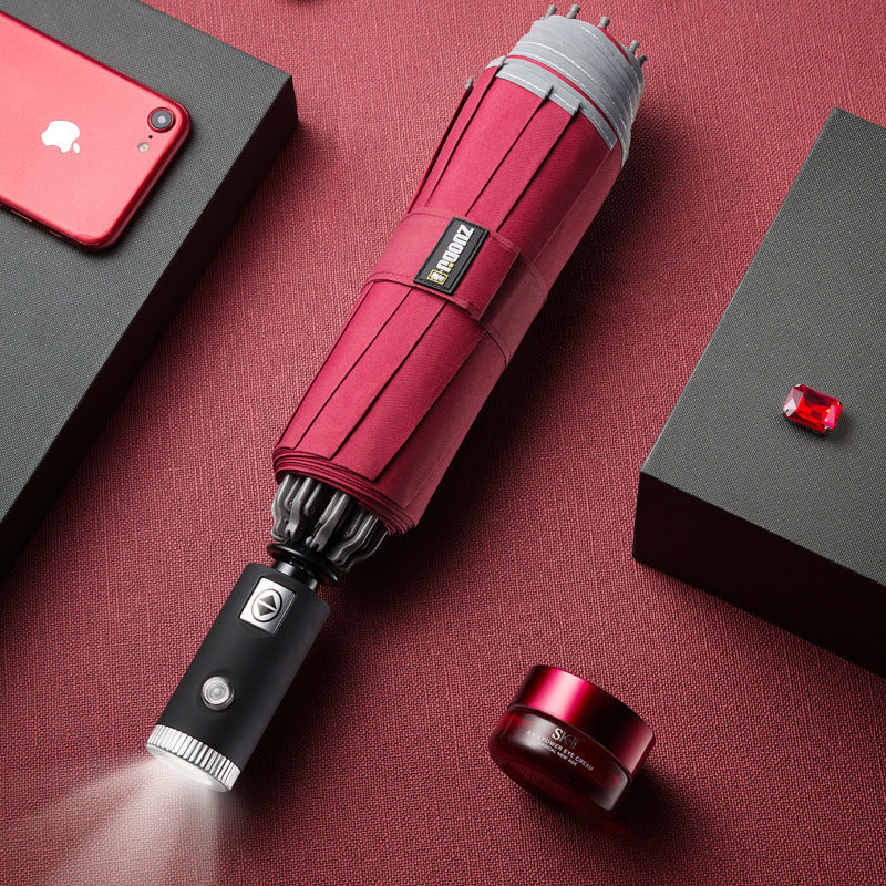 LED Flashlight Folding Umbrella - Boho Roe