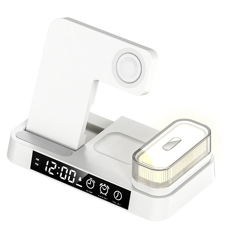 3 In 1 Multifunction Wireless Charger Station With Alarm Clock - Boho Roe