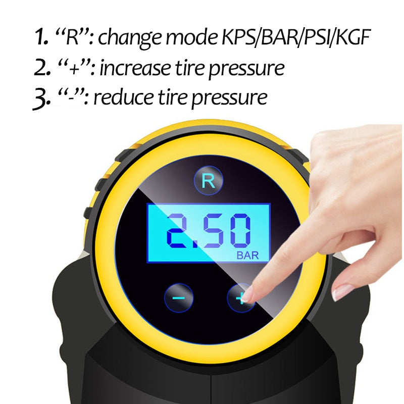 LED Smart Car Air Compressor Pump - Boho Roe