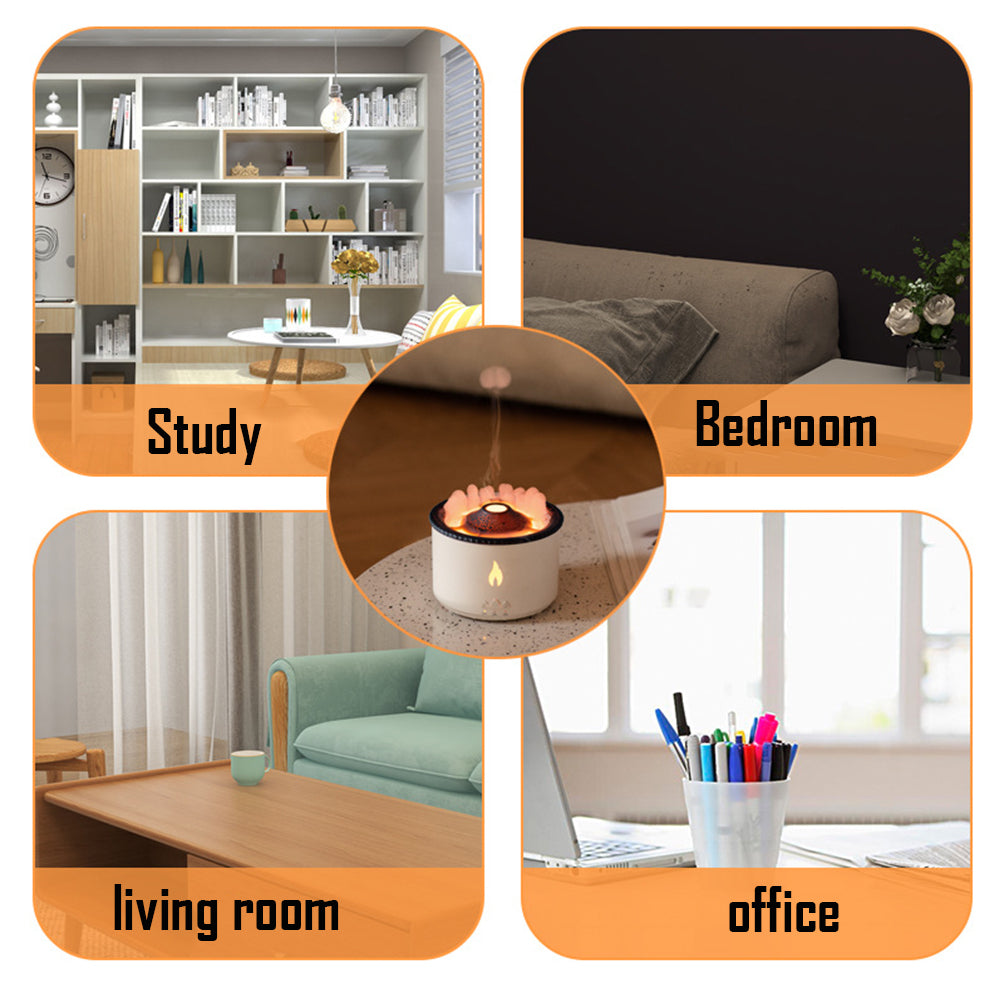 New Creative Ultrasonic Flame Humidifier - Boho Roe