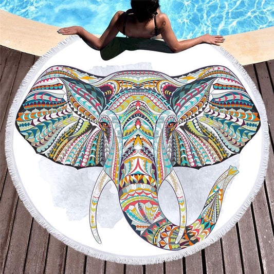 Elephant head Beach Towels Boho Swimwear Bathing  Blanket - Boho Roe