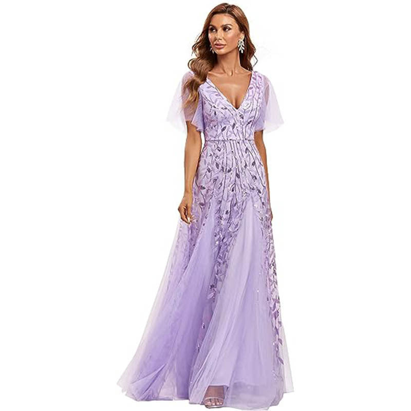 Women's Noble Elegant Long Banquet Evening Dress