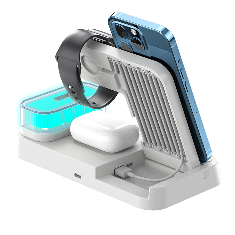 3 In 1 Multifunction Wireless Charger Station With Alarm Clock - Boho Roe