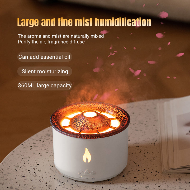 New Creative Ultrasonic Flame Humidifier - Boho Roe